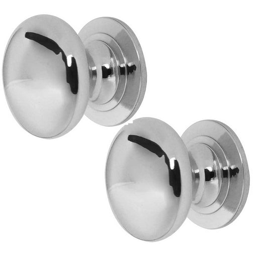 PACK Elegant 32mm Polished Chrome Cupboard Knob Furniture Kitchen Cabinet Knob (1)