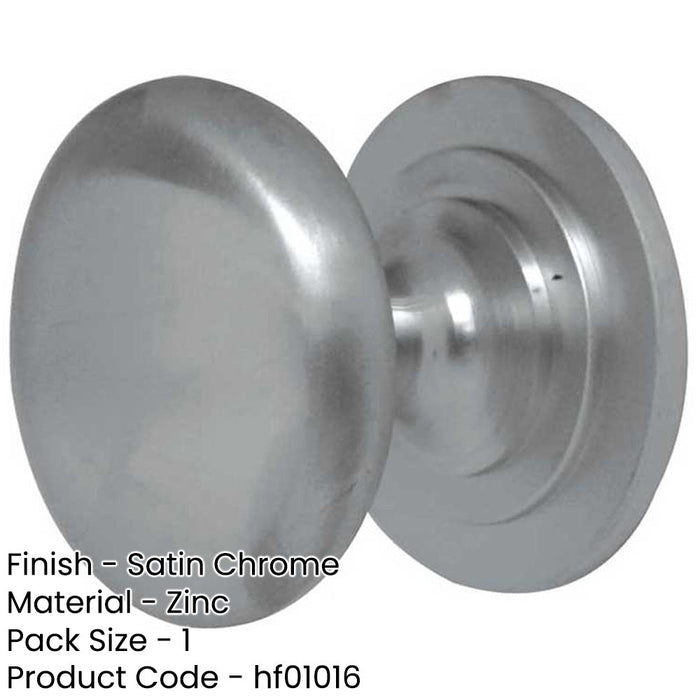 High-Quality 32mm Satin Chrome Cupboard Knob Stylish Furniture Kitchen Cabinet Knob-1