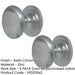 PACK High-Quality 32mm Satin Chrome Cupboard Knob Stylish Furniture Kitchen Cabinet Knob (1)-1