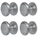 PACK High-Quality 32mm Satin Chrome Cupboard Knob Stylish Furniture Kitchen Cabinet Knob