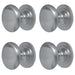 PACK Premium Traditional Cupboard Knob 32mm Satin Nickel Elegant Interiors Kitchen Cabinet Knob