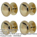 PACK Premium 38mm Polished Brass Cupboard Knob Elegant Furniture Kitchen Cabinet Knob-1