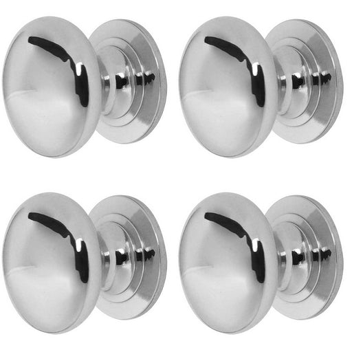 PACK Premium 38mm Polished Chrome Cupboard Knob Furniture Kitchen Cabinet Knob