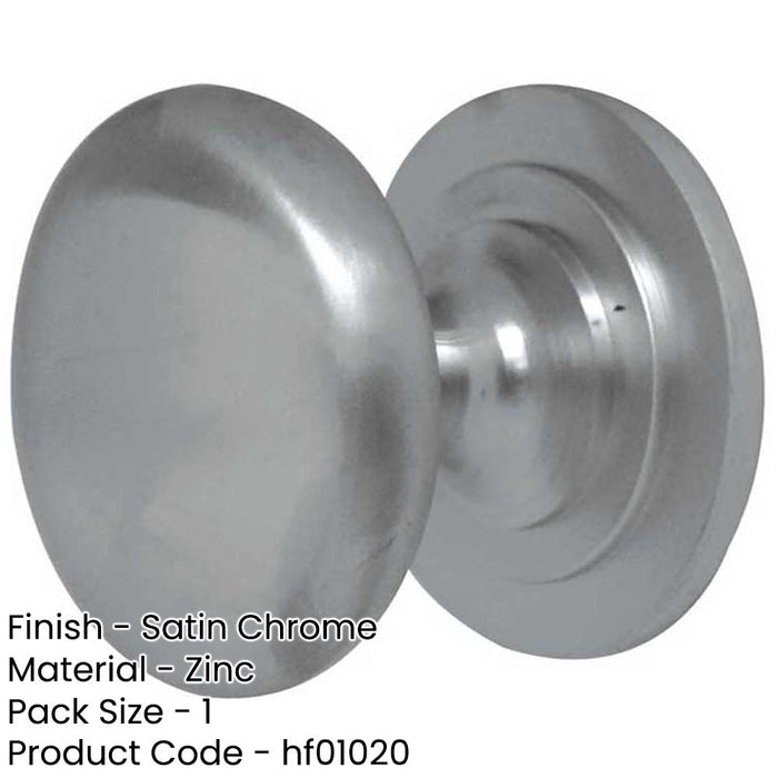 Premium 38mm Satin Chrome Cupboard Knob Stylish Home Decor Kitchen Cabinet Knob-1