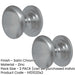 PACK Premium 38mm Satin Chrome Cupboard Knob Stylish Home Decor Kitchen Cabinet Knob (1)-1