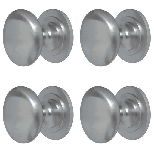 PACK Premium 38mm Satin Chrome Cupboard Knob Stylish Home Decor Kitchen Cabinet Knob