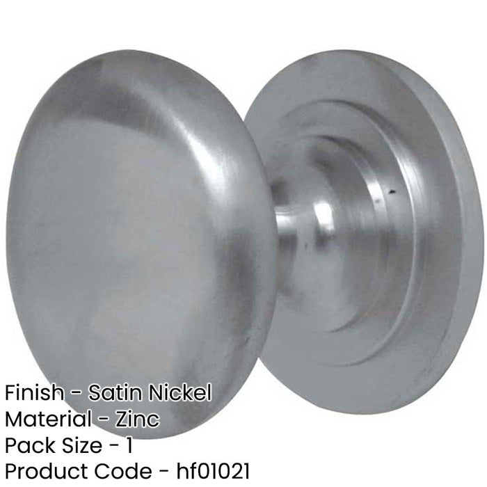 Premium 38mm Satin Nickel Cupboard Knob Stylish Home Decor Kitchen Cabinet Knob-1