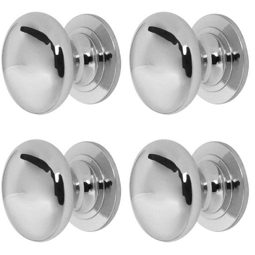 PACK Premium 42mm Polished Chrome Cupboard Knob Elegant Furniture Kitchen Cabinet Knob