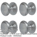 PACK Premium 42mm Satin Chrome Cupboard Knob Stylish Furniture Kitchen Cabinet Knob-1