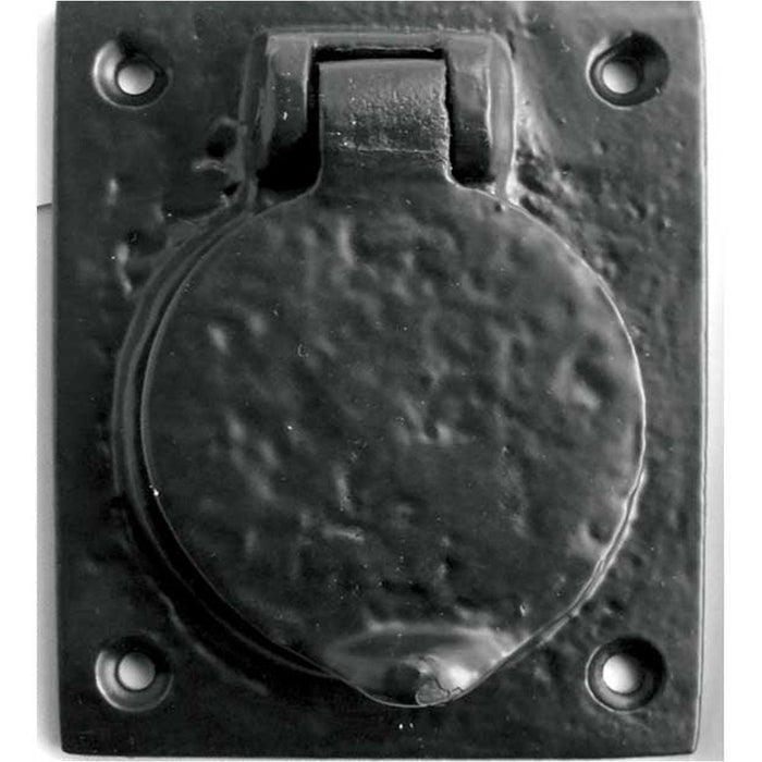 Elegant Antique Black Cylinder Cover Home Decor Door Lock Plate