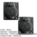 PACK Elegant Antique Black Cylinder Cover Home Decor Door Lock Plate-1