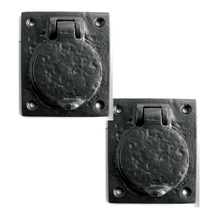 PACK Elegant Antique Black Cylinder Cover Home Decor Door Lock Plate