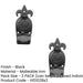 PACK Elegant Antique Fleur Cylinder Pull Black 123mm Door Lock Plate-1