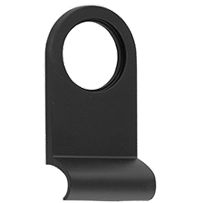 Stylish Plain Cylinder Pulls Black 86x44mm Modern Interiors Door Lock Finger Pull