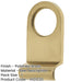 Elegant Polished Brass Plain Cylinder Pulls 86x44mm Door Lock Finger Pull-1