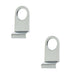 PACK Stylish Plain Cylinder Pulls 86x44mm Polished Chrome Finish Door Lock Finger Pull