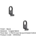PACK Stylish Black Cylinder Door Pulls 86x46mm Modern Interiors Door Lock Finger Pull-1