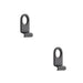 PACK Stylish Black Cylinder Door Pulls 86x46mm Modern Interiors Door Lock Finger Pull