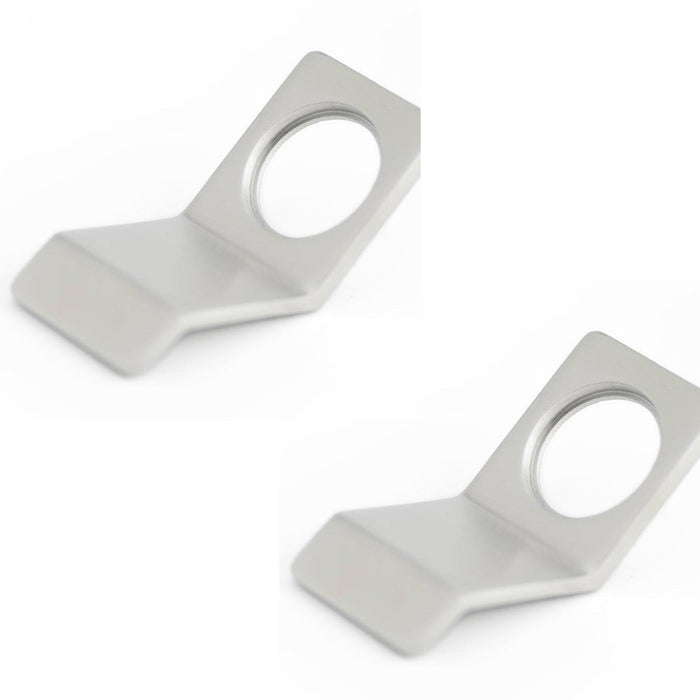 PACK Satin Stainless Steel Round Cylinder Pull Handle Modern Interiors Door Lock Finger Pull