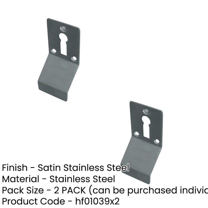 PACK Premium Satin Stainless Steel Cylinder Pull Standard Keyway Door Lock Finger Pull-1