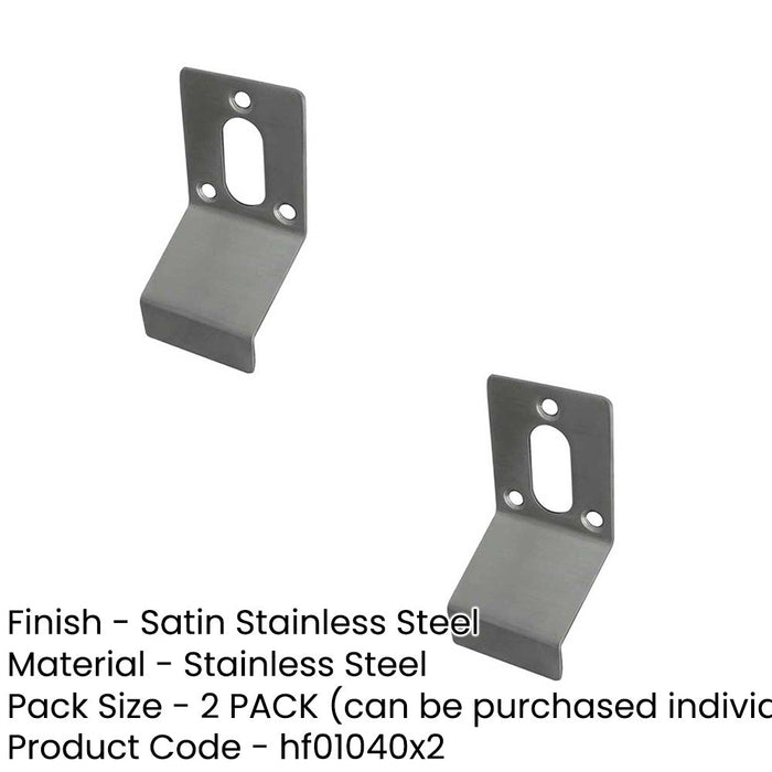 PACK Stainless Steel Cylinder Pull Oval Profile Cylinders Durable Stylish Door Lock Finger Pull-1