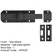 Premium Architectural Slide Door Bolts 100x35mm Elegant Matt Black Finish Door Bolt Lock-1