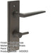 Elegant Dark Bronze Door Handle Bathrooms with Turn Release Functionality Solid Brass Interior Handle-1