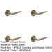 PACK Elegant Antique Brass Door Handle Plain Rose Residential Commercial Solid Brass Interior Handle-1