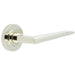 Luxury Solid Brass Door Handle Plain Rose Polished Nickel Finish Solid Brass Interior Handle