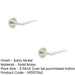 PACK Luxury Satin Nickel Door Handle Plain Rose Solid Brass Interior Handle (1)-1