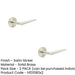 PACK Elegant Satin Nickel Door Handle Chamfered Rose Luxury Interiors Solid Brass Interior Handle (1)-1