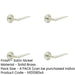 PACK Elegant Satin Nickel Door Handle Chamfered Rose Luxury Interiors Solid Brass Interior Handle-1