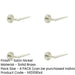 PACK Luxury Satin Nickel Door Handle Stepped Rose Elegant Interiors Solid Brass Interior Handle-1