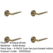 PACK Elegant Antique Brass Door Handle Reeded Rose Luxury Homes Solid Brass Interior Handle-1