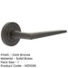 Elegant Dark Bronze Door Handle Plain Rose Luxury Interiors Solid Brass Interior Handle-1