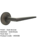 Luxurious Dark Bronze Door Handle Chamfered Rose Elegant Interiors Solid Brass Interior Handle-1