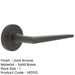 Luxury Solid Brass Door Handle Knurled Rose Dark Bronze Finish Solid Brass Interior Handle-1
