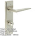 Elegant Satin Nickel Bathroom Door Handle with Turn Release Backplate Solid Brass Interior Handle-1