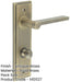 Antique Brass Door Handle with Backplate Bathrooms Elegant Turn Release Design Solid Brass Interior Handle-1