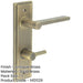 Antique Brass Door Handle with Turn Release Bathrooms Solid Brass Interior Handle-1