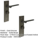 PACK Stylish Dark Bronze Bathroom Door Handle with Backplate Turn Release Mechanism Solid Brass Interior Handle (1)-1