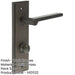 Elegant Dark Bronze Bathroom Door Handle with Backplate Turn Release Solid Brass Interior Handle (2)-1