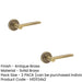 PACK Antique Brass Door Handle with Plain Rose Design Classic Elegance Solid Brass Interior Handle (1)-1