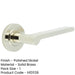 Polished Nickel Door Handle with Rose Design Modern Interiors Solid Brass Interior Handle-1