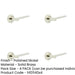 PACK Elegant Chamfered Rose Door Handle Polished Nickel Solid Brass Interior Handle-1