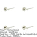 PACK Elegant Polished Nickel Door Handle with Stepped Rose Design Solid Brass Interior Handle-1