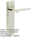 Polished Nickel Door Handle Latch with Elegant Backplate Design Solid Brass Interior Handle-1