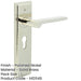 Elegant Polished Nickel Door Handle with Euro Backplate Solid Brass Interior Handle (1)-1