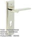 Elegant Door Handle with Euro Backplate Polished Nickel Finish Solid Brass Interior Handle-1