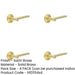 PACK Elegant Satin Brass Door Handle with Chamfered Rose Design Solid Brass Interior Handle-1